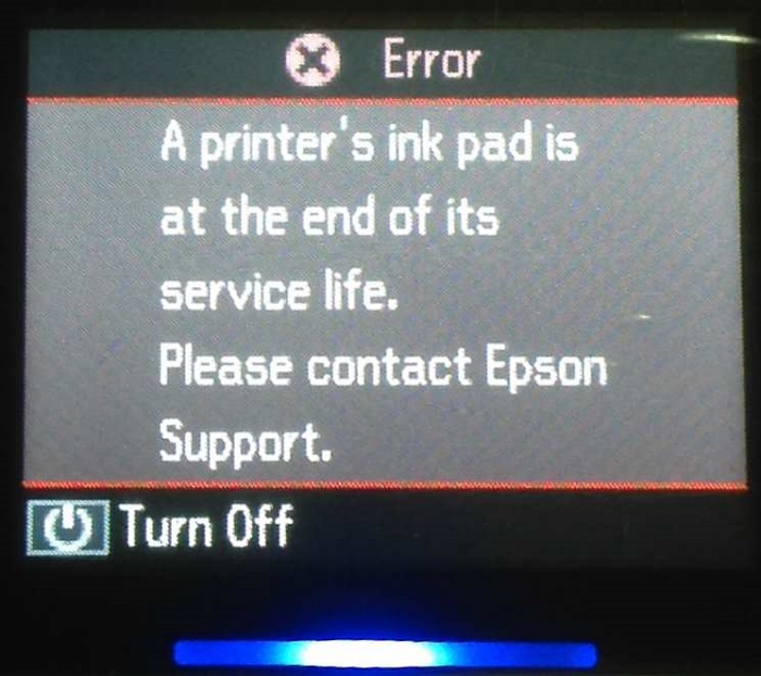 Epson l100 waste ink pad resetter